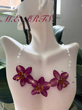 Spathoglottis Rainbow & Resin Drop Necklace